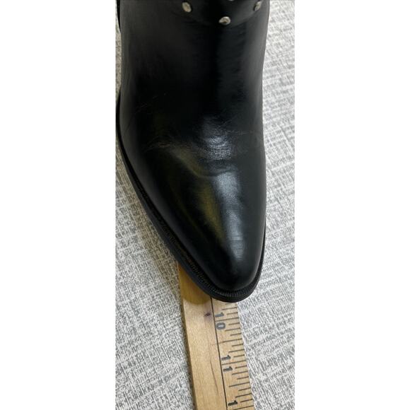 Dingo Women’s Black Dress Western Boots 9M Mid Calf Studded Harness Cowgirl - Picture 12 of 12